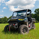 Seizmik's 
Flip-Up Versa-Vent Windshield for Polaris Full-Size Pro-Fit Ranger